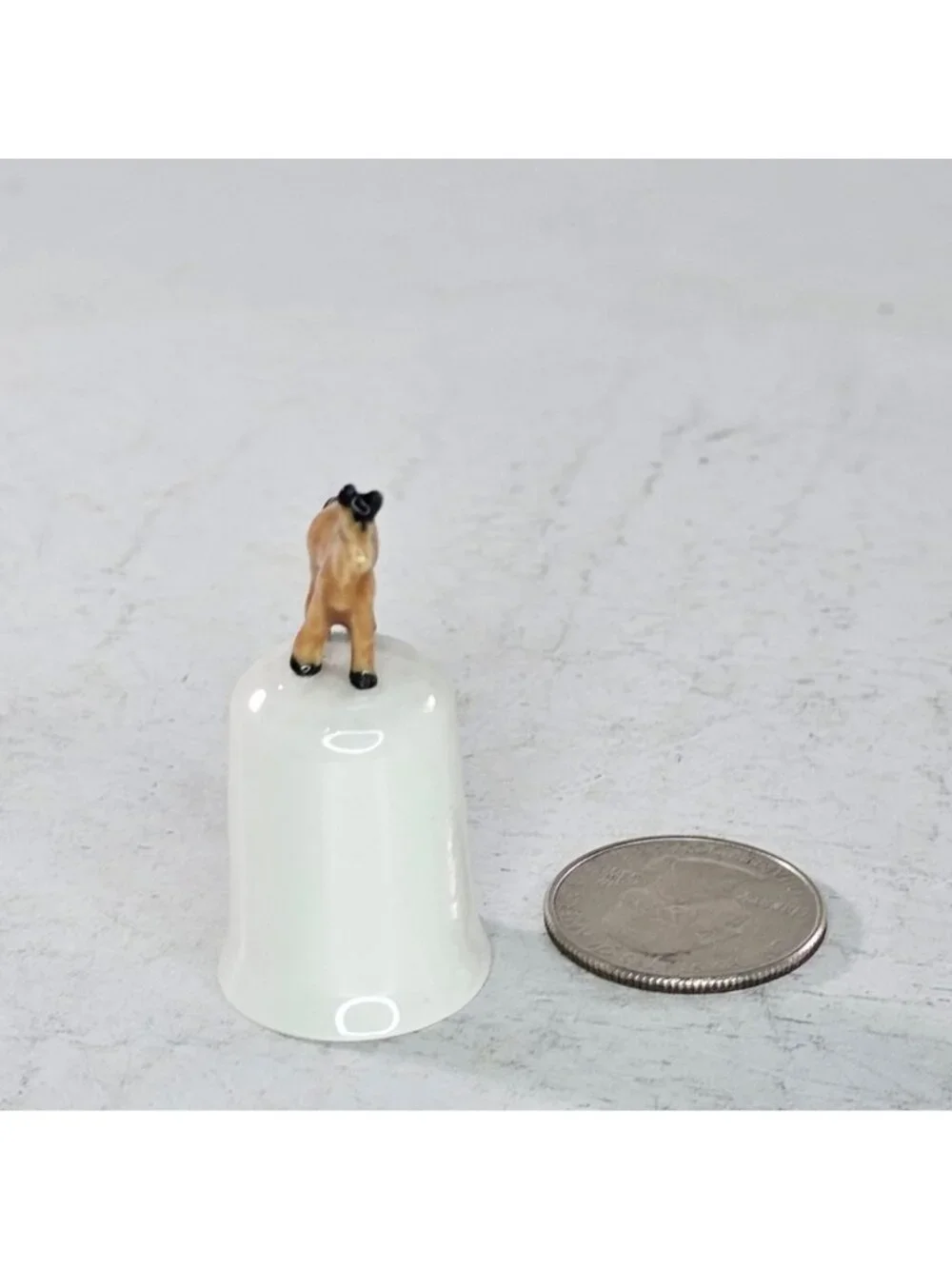 Klima Porcelain Horse Thimble Miniature Figurine Tiny Pony Ceramic Cottagecore
